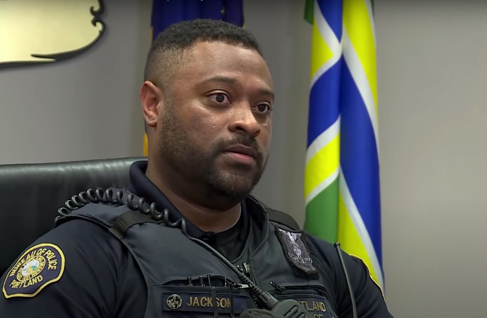 Black Portland Police Officer Shocked At Racist Things BLM Protestors Scream At Him