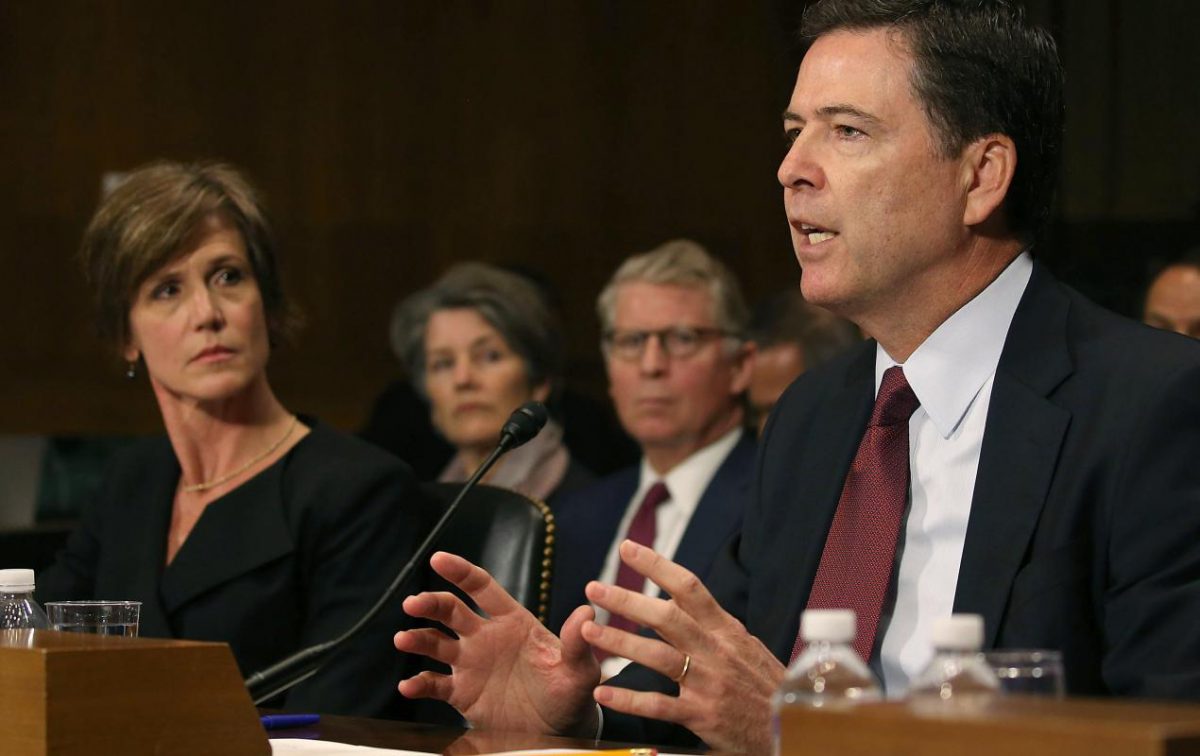 Sally Yates is testifying to Senate, but James Comey may feel the heat