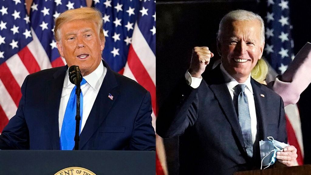 Trump and Biden campaigns dig in for legal fight with key battleground state winners undeclared