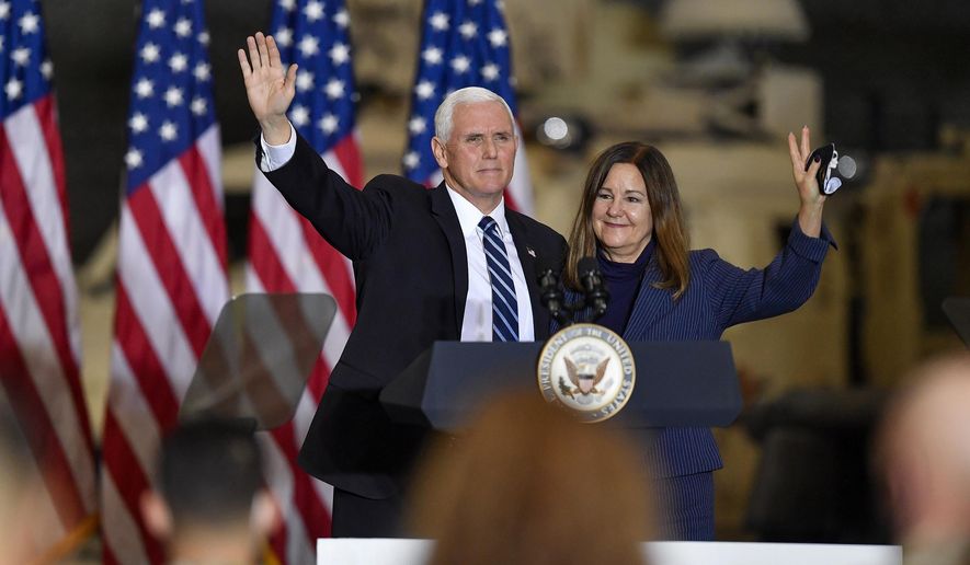 Mike Pence bides time as Trump makes triumphant political return (Saul Quoted in Article)