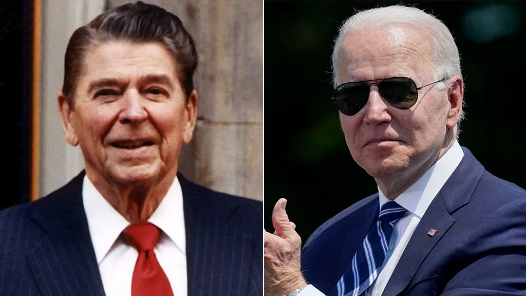 Video compares Biden’s botched joke to Reagan’s perfect punchline at graduation
