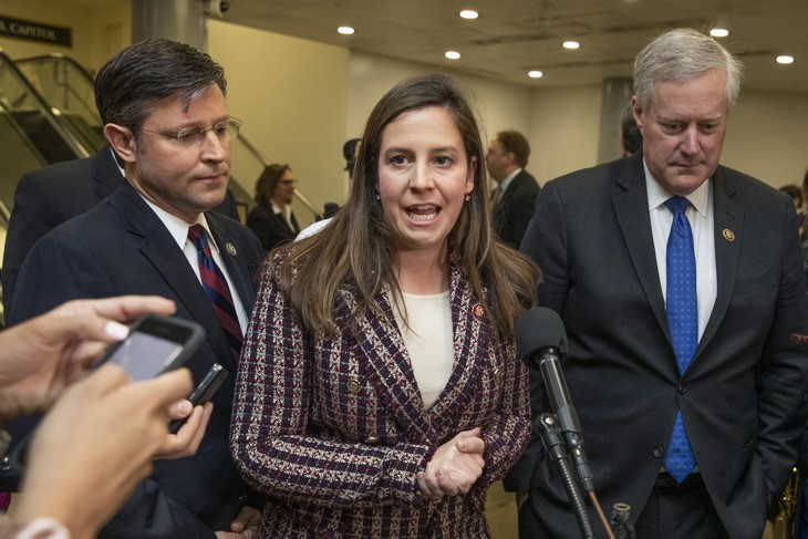 Elise Stefanik Lands a Solid Right on Nancy Pelosi in War of Words on GOP Leadership Battle