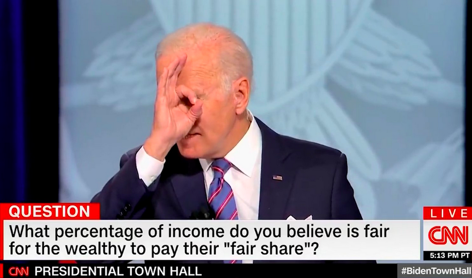 Biden Mocks Freedom in Twisted Train Wreck of a Town Hall