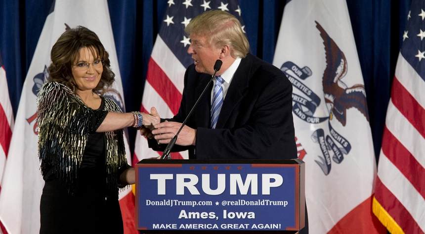Trump Just Gave Sarah Palin His ‘Complete’ Endorsement for Congress in AK