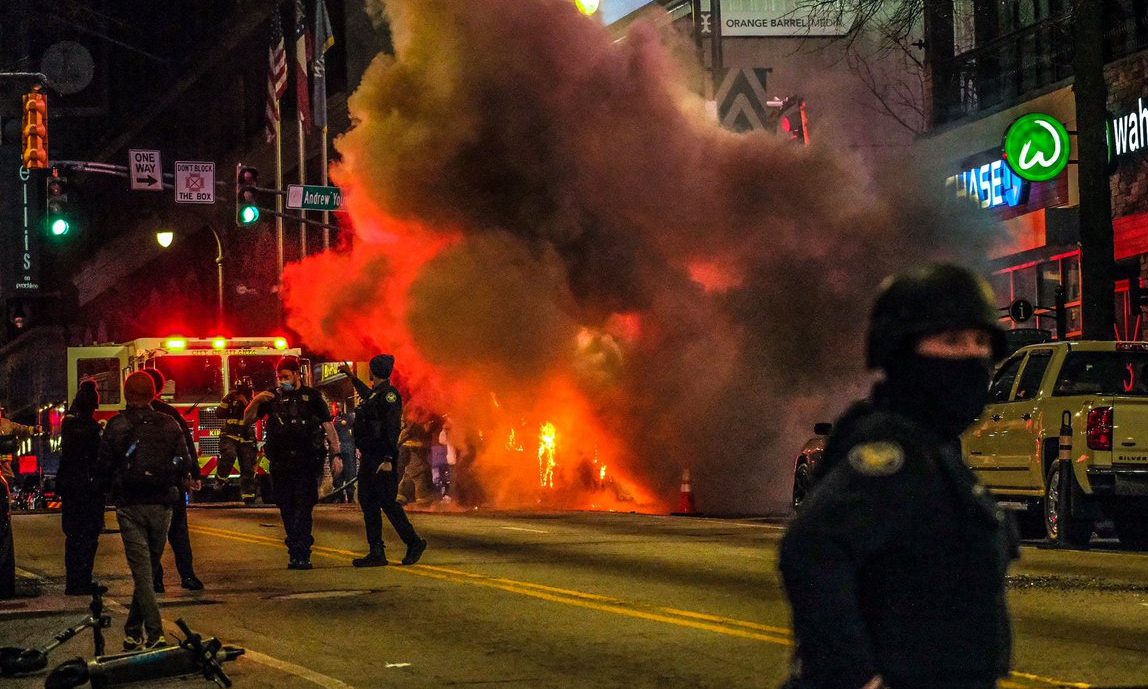 CNN Claims Atlanta Riots Weren’t ‘Violent’ As City Burns
