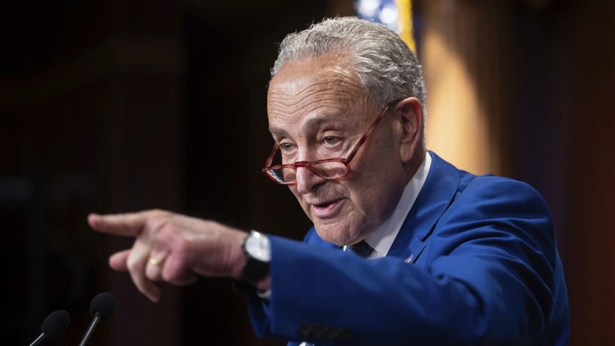 Schumer trumpets Dems’ party-line law as GOP pummels Manchin