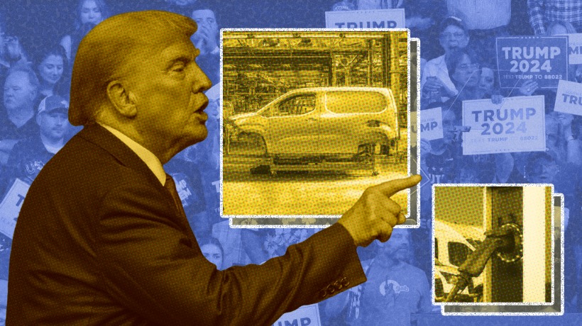 Trump hammers Biden on electric cars with an eye on Michigan