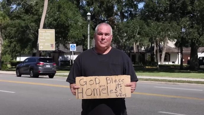 Georgia city apologizes to man arrested for holding a ‘God Bless the Homeless Vets’ sign at city hall